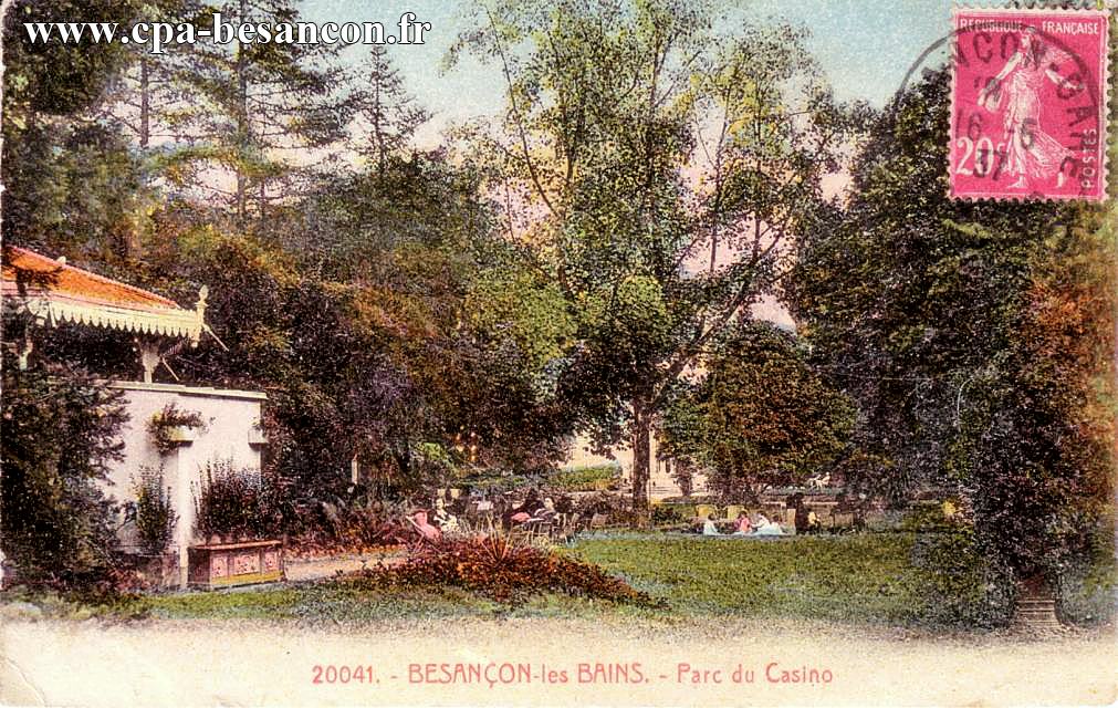 20041. - BESANÇON-les BAINS. - Parc du Casino
